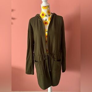 Betsy's Boutique Fleece Jacket in Army Green, XL